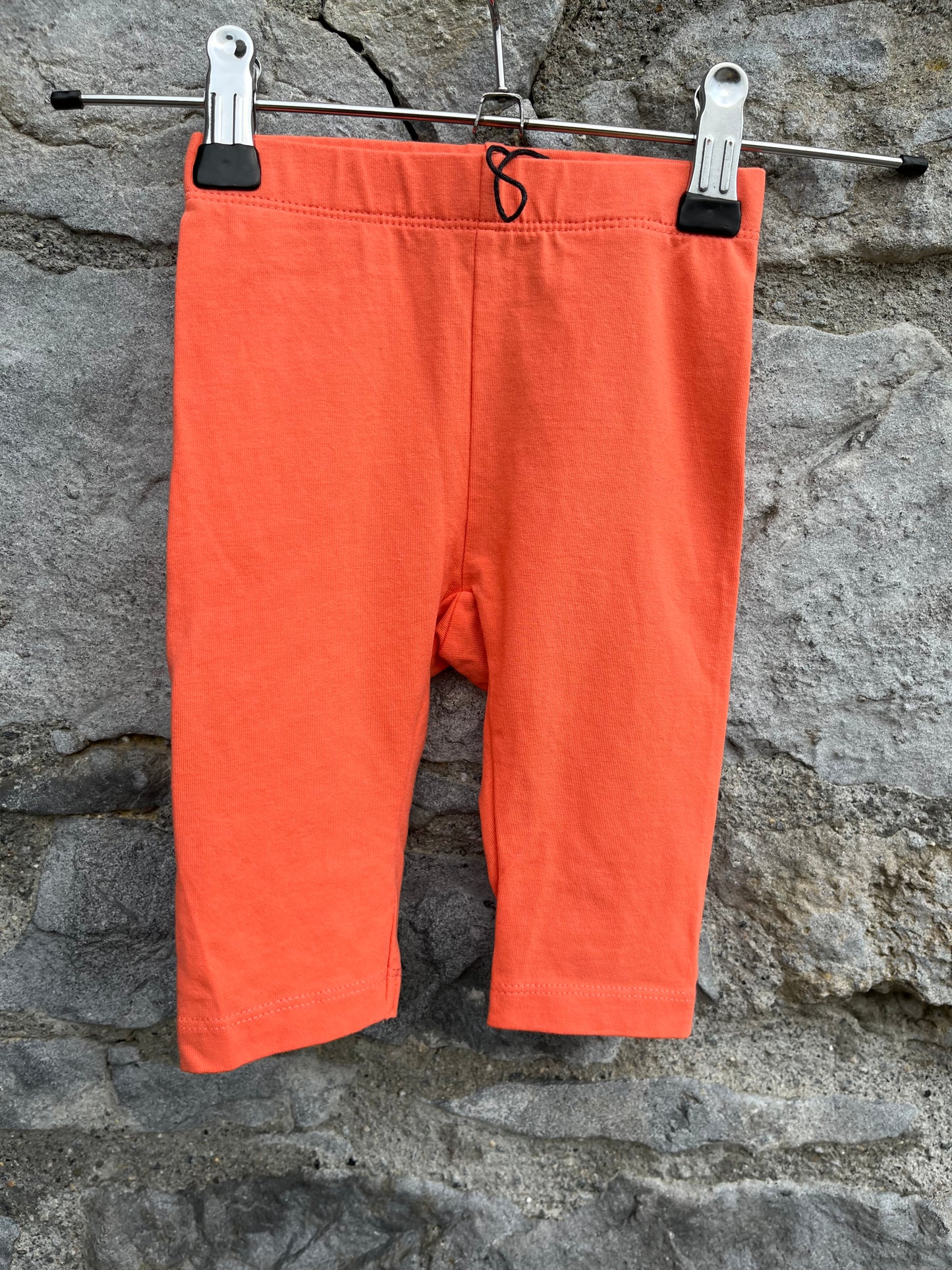 Orange short leggings  9-12m (74-80cm)