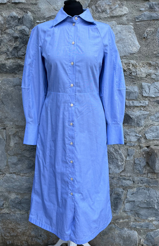 Blue maxi shirt dress uk 6-8