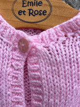 Load image into Gallery viewer, Pink cardigan  0-3m (56-62cm)
