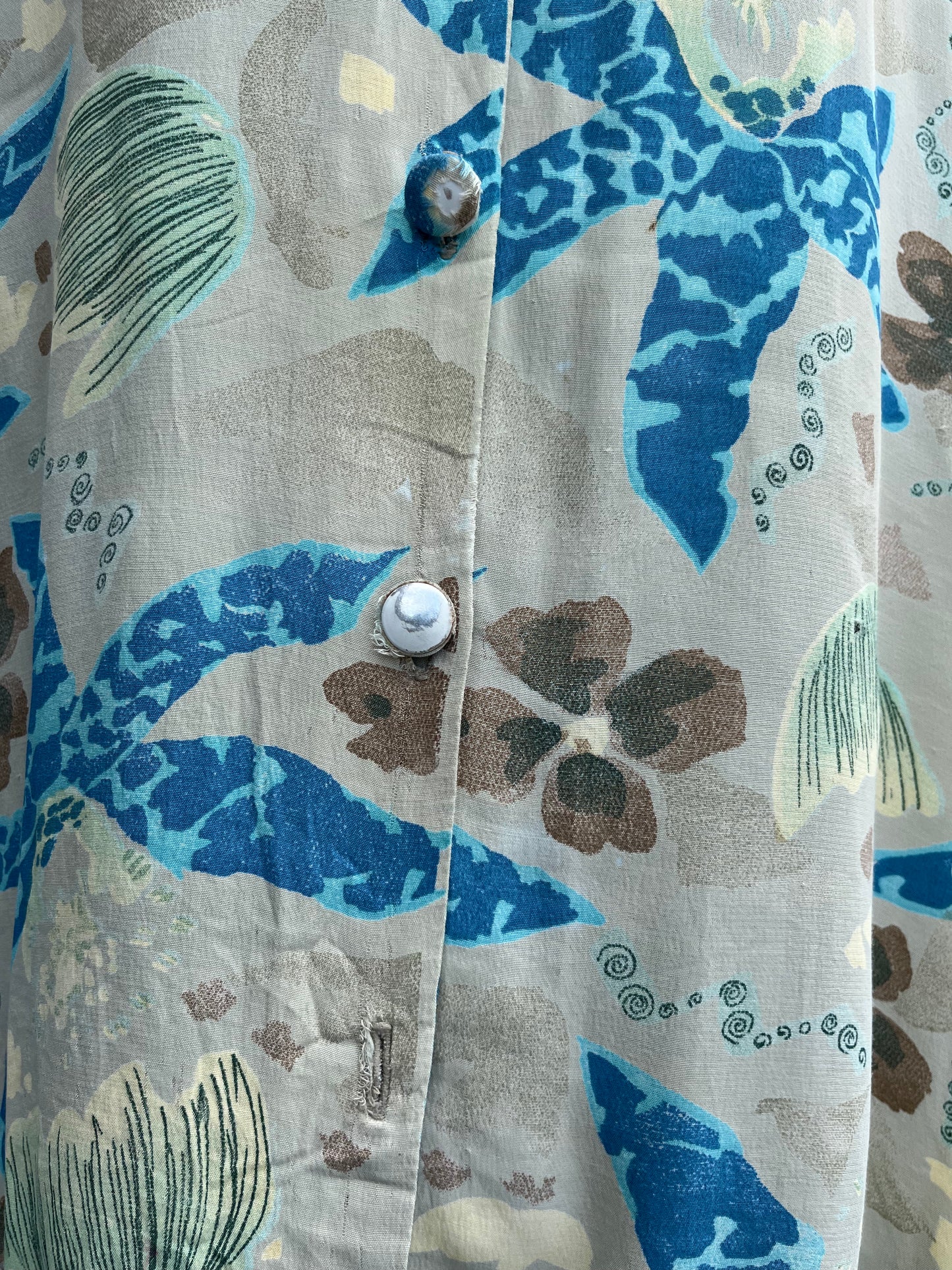 80s blue starfish shirt M/L