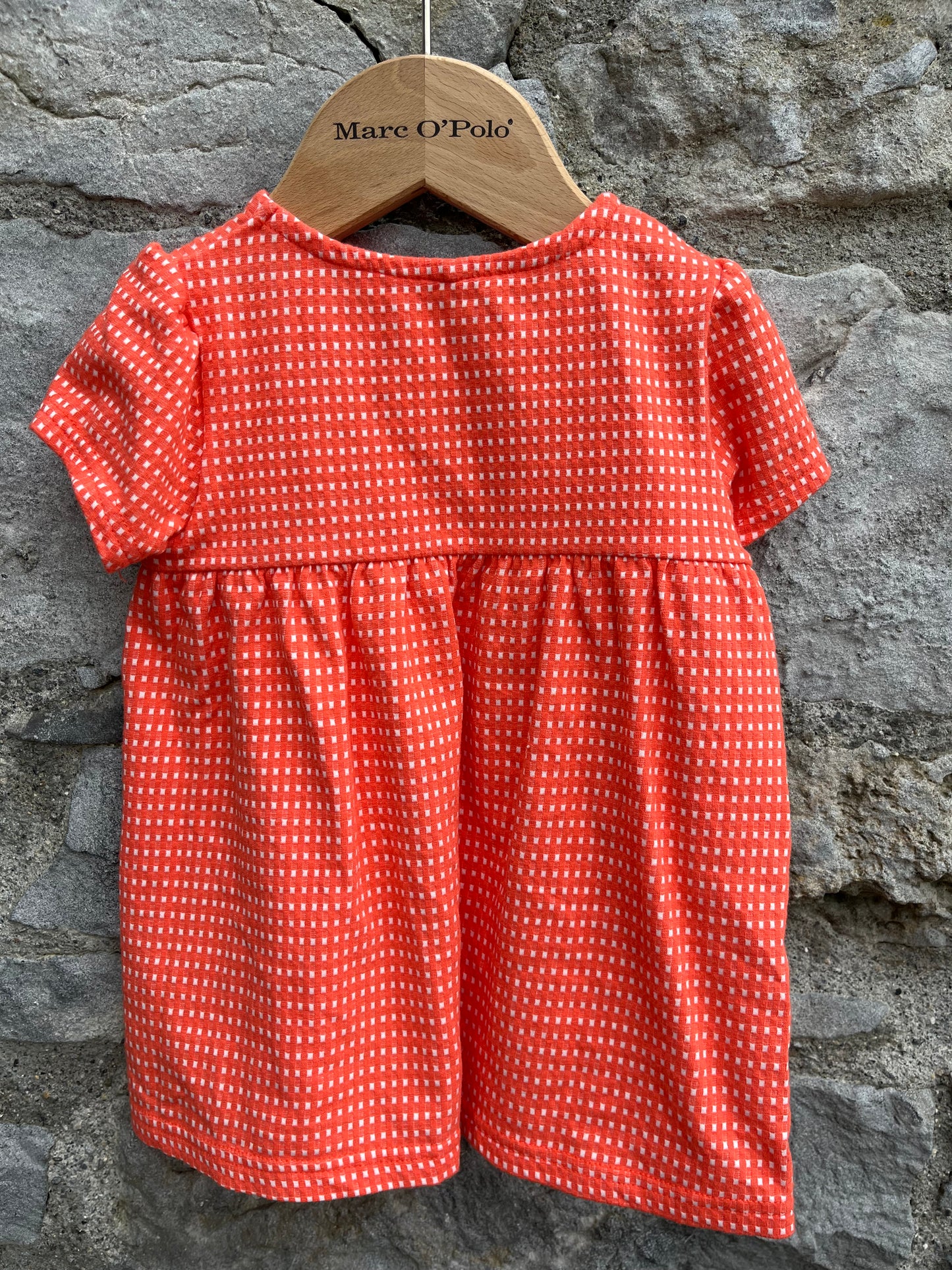 Orange spotty dress  9-12m (74-80cm)