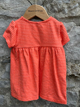 Load image into Gallery viewer, Orange spotty dress  9-12m (74-80cm)
