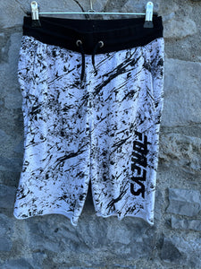 Black&white marble shorts   11-12y (146-152cm)