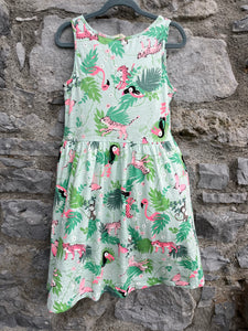 Green jungle dress   9-10y (134-140cm)