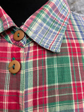 Load image into Gallery viewer, 90s red&amp;green check shirt Small
