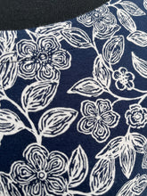 Load image into Gallery viewer, Navy floral dress uk 8
