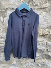 Load image into Gallery viewer, Navy polo top   7-8y (122-128cm)
