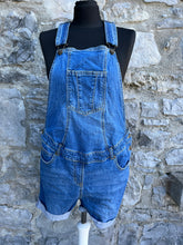 Load image into Gallery viewer, Denim maternity dungarees uk 8
