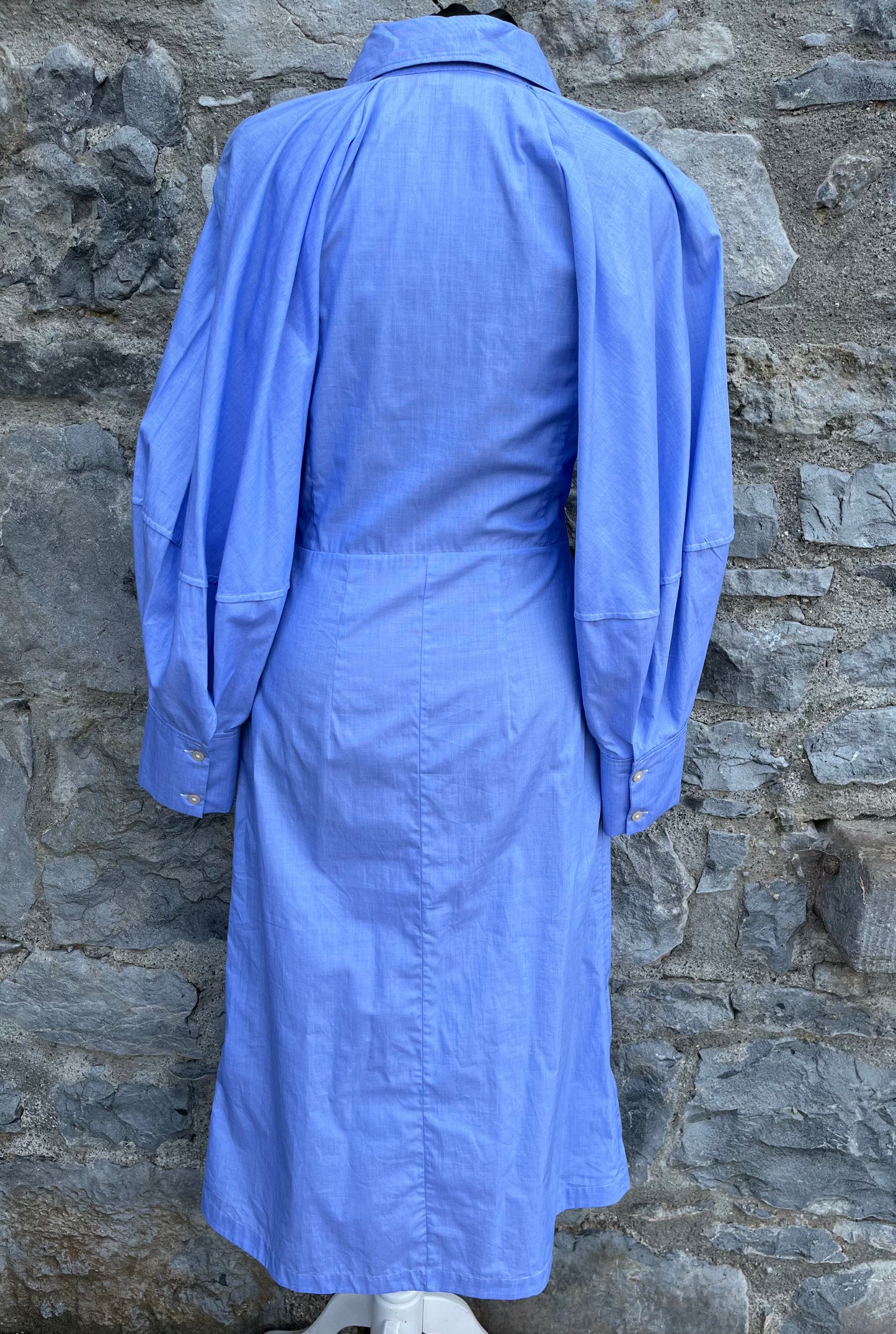 Blue maxi shirt dress uk 6-8