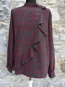 Red hearts blouse&skirt uk 16-18