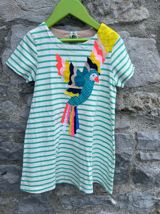 Stripy parrot dress  4-5y (104-110cm)