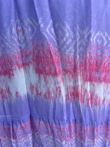 90s purple stripy maxi skirt uk 6-10
