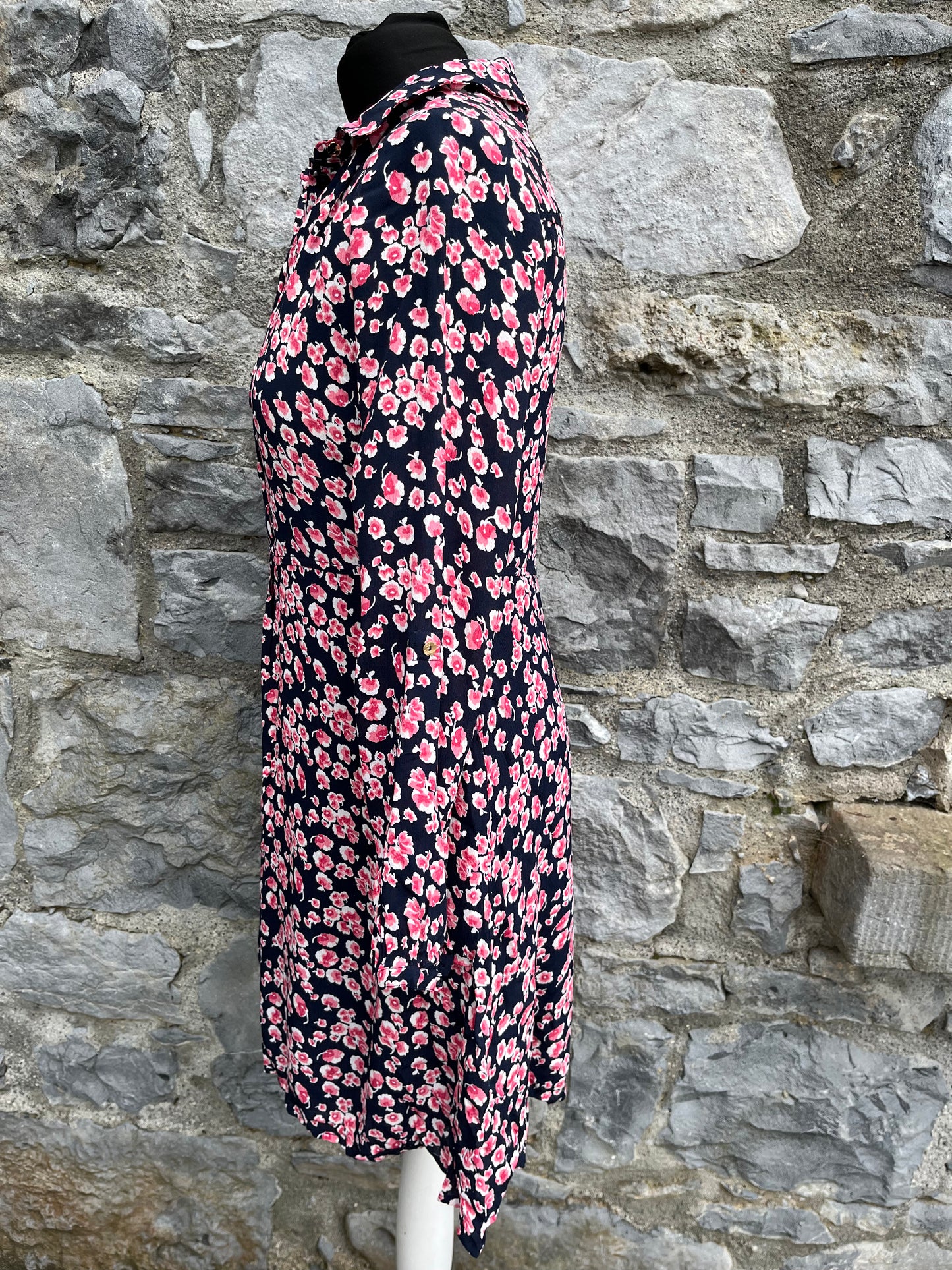 Pink flowers dress uk 8