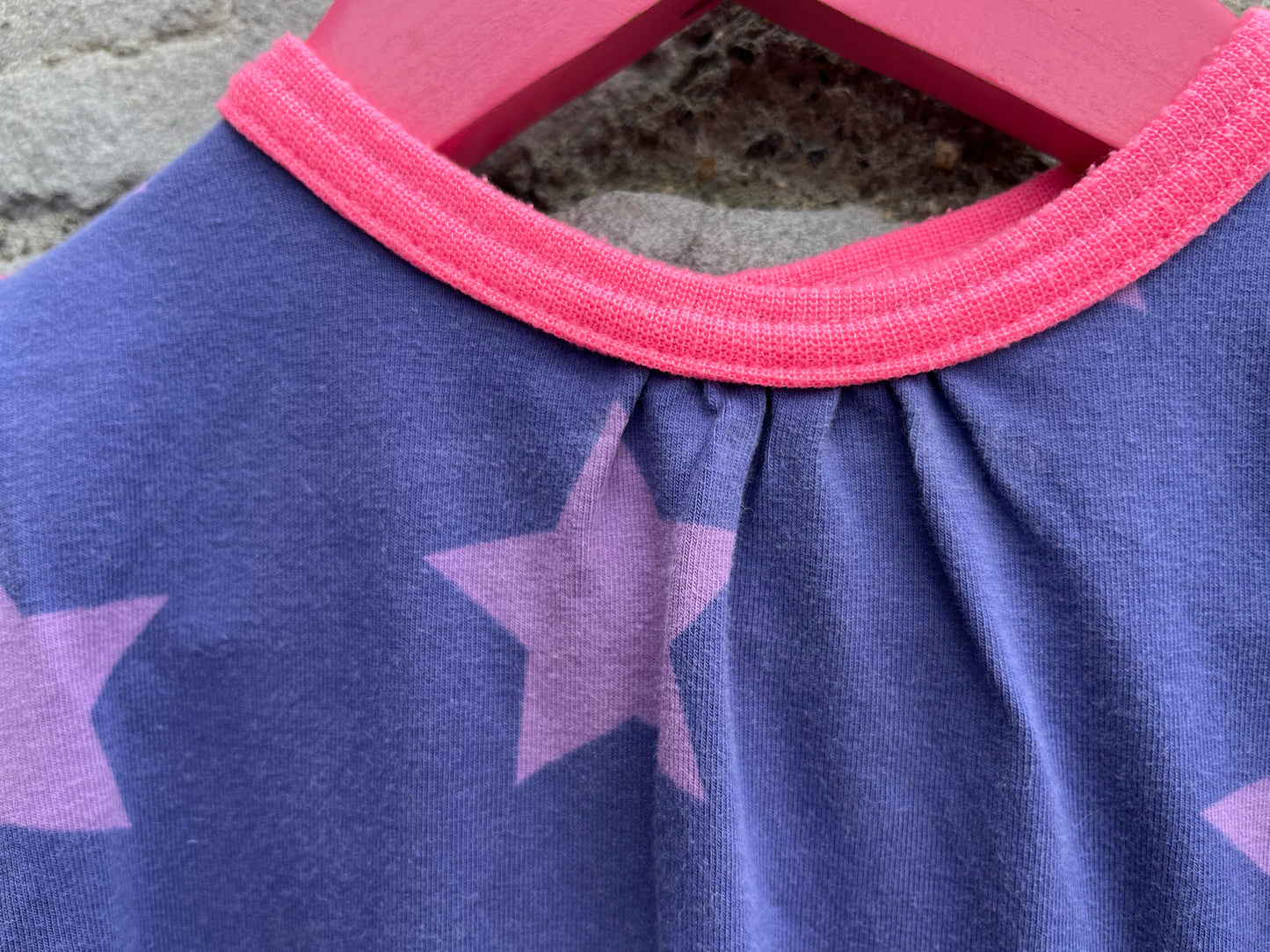 Purple stars dress   3-6m (62-68cm)