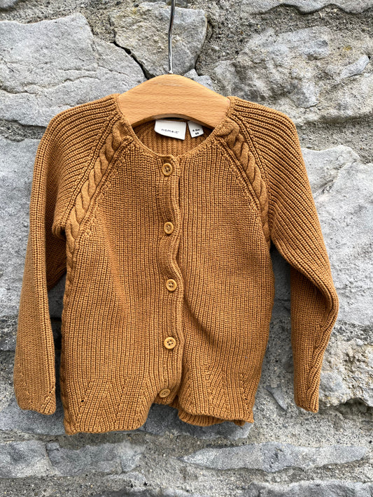 Brown cardigan  4-6m (62-68cm)