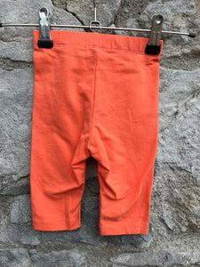 Orange short leggings  9-12m (74-80cm)