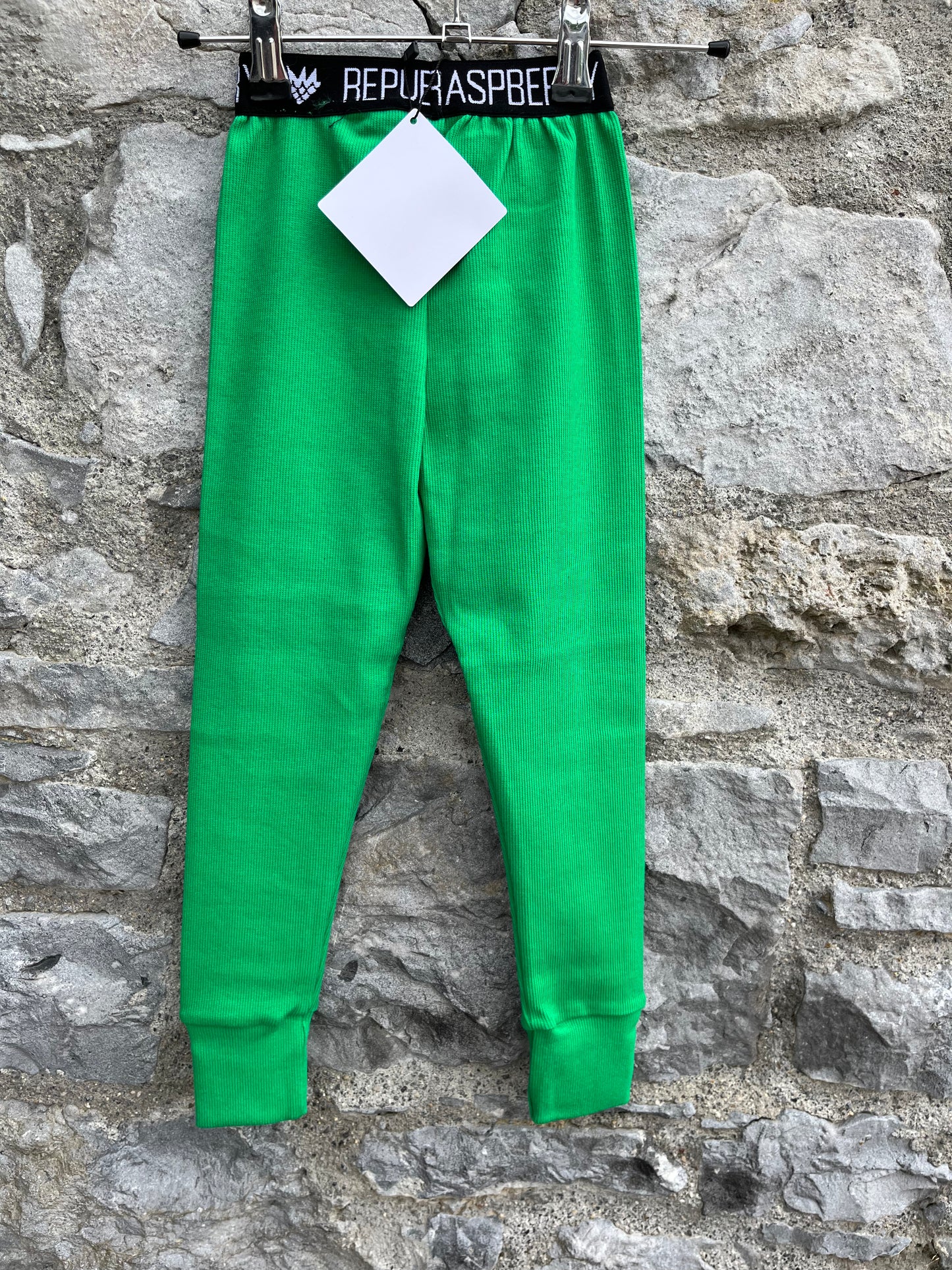 Green waffle leggings   4-5y (104-110cm)