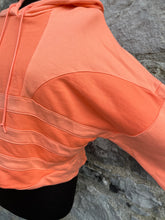 Load image into Gallery viewer, Orange cropped hoodie uk 10-12
