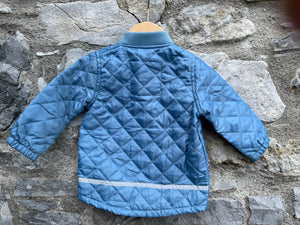 Blue quilted jacket  9m (74cm)