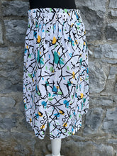 Load image into Gallery viewer, 90s white abstract skirt uk 10-14
