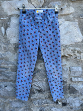 Load image into Gallery viewer, MB floral blue cords  6-7y (116-122cm)
