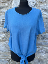 Load image into Gallery viewer, Blue front knot top uk 12-14
