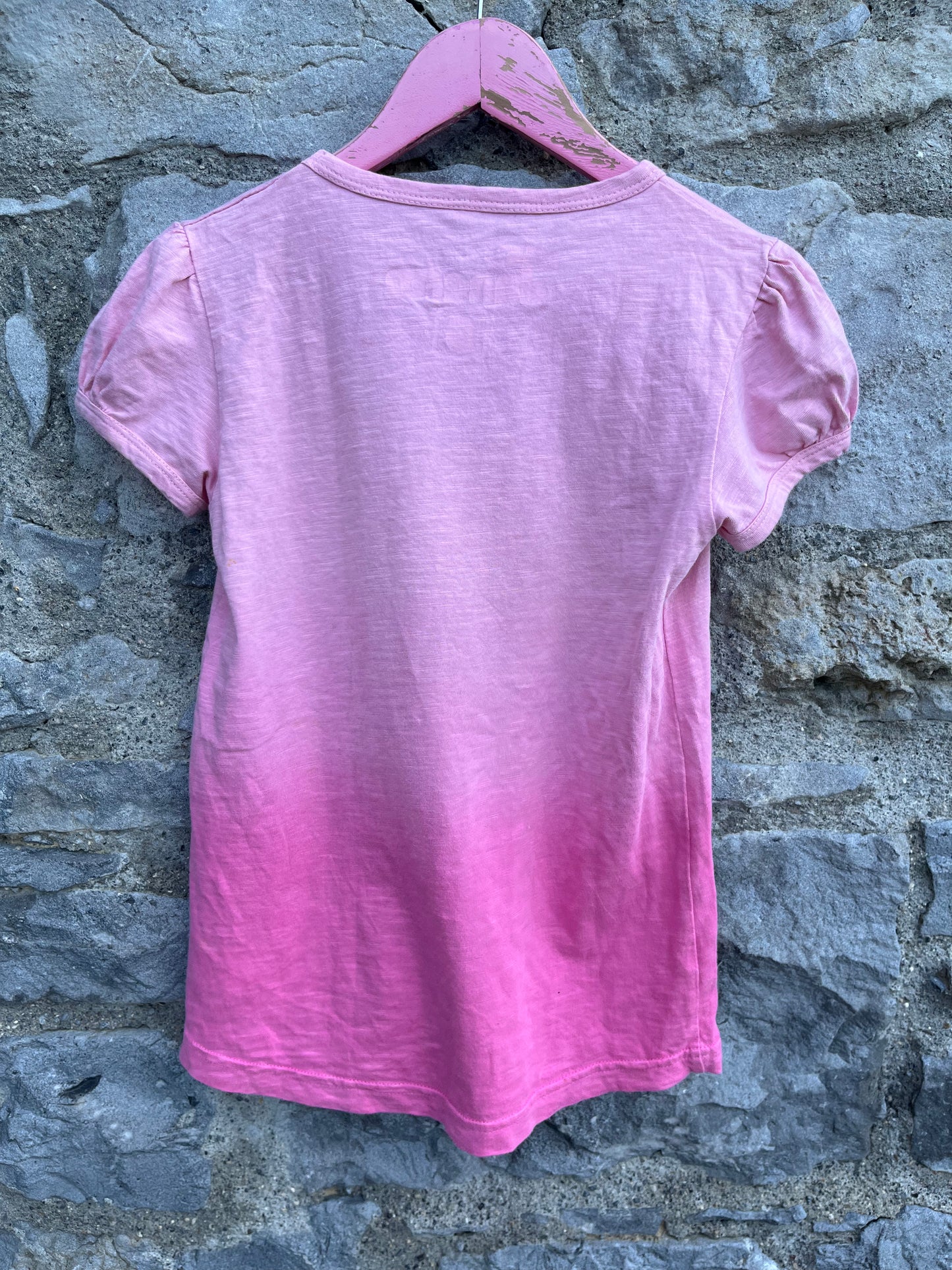 Freja pink ombré top   6-7y (116-122cm)