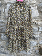 Load image into Gallery viewer, Khaki floral dress  10y (140cm)

