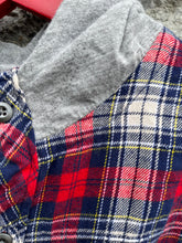Load image into Gallery viewer, Red tartan hooded shirt  8-9y (128-134cm)
