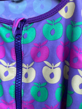 Load image into Gallery viewer, Apples purple swimsuit   5-6y (110-116cm)
