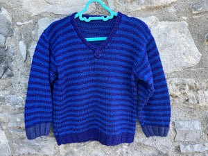 Blue&navy stripy jumper  3-4y (98-104cm)