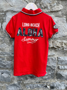 Aloha red polo shirt   7-8y (122-128cm)