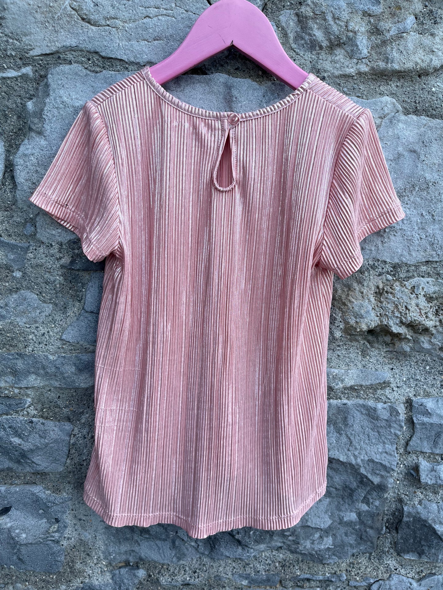 Pink shimmer top  9y (134cm)