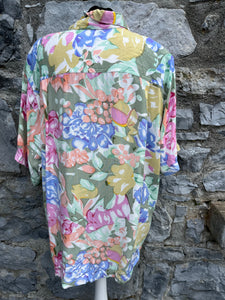 80s floral shirt uk 18-20