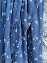 Load image into Gallery viewer, Navy flowers dress  11-12y (146-152cm)
