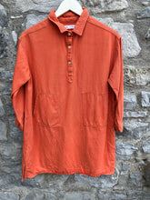 Load image into Gallery viewer, Orange denim tunic  11-12y (146-152cm)
