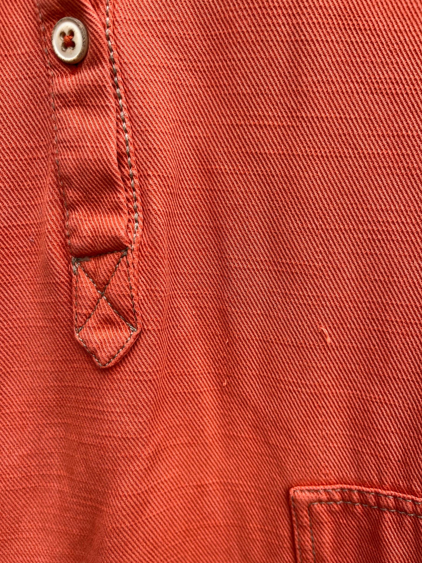 Orange denim tunic  11-12y (146-152cm)