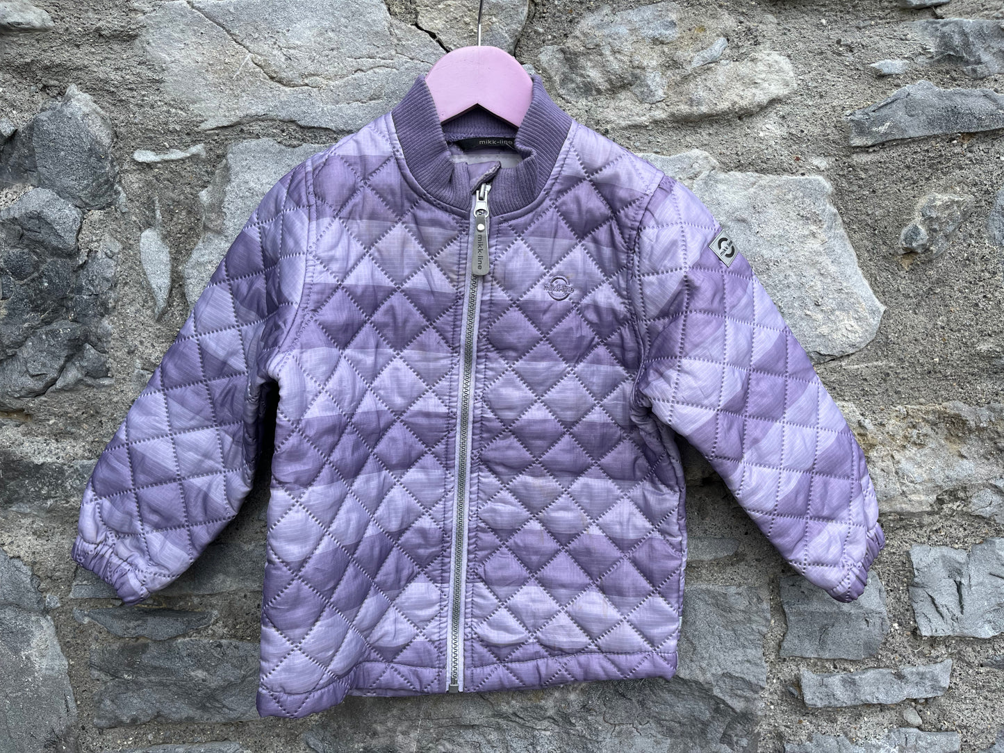 Purple quilted jacket  3y (98cm)