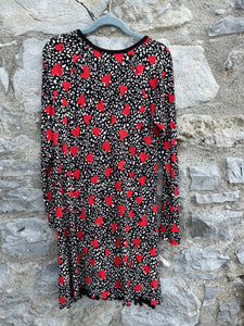 Hearts&spots black dress   11-12y (146-152cm)