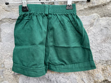 Load image into Gallery viewer, 90s green shorts   6-12m (68-80cm)
