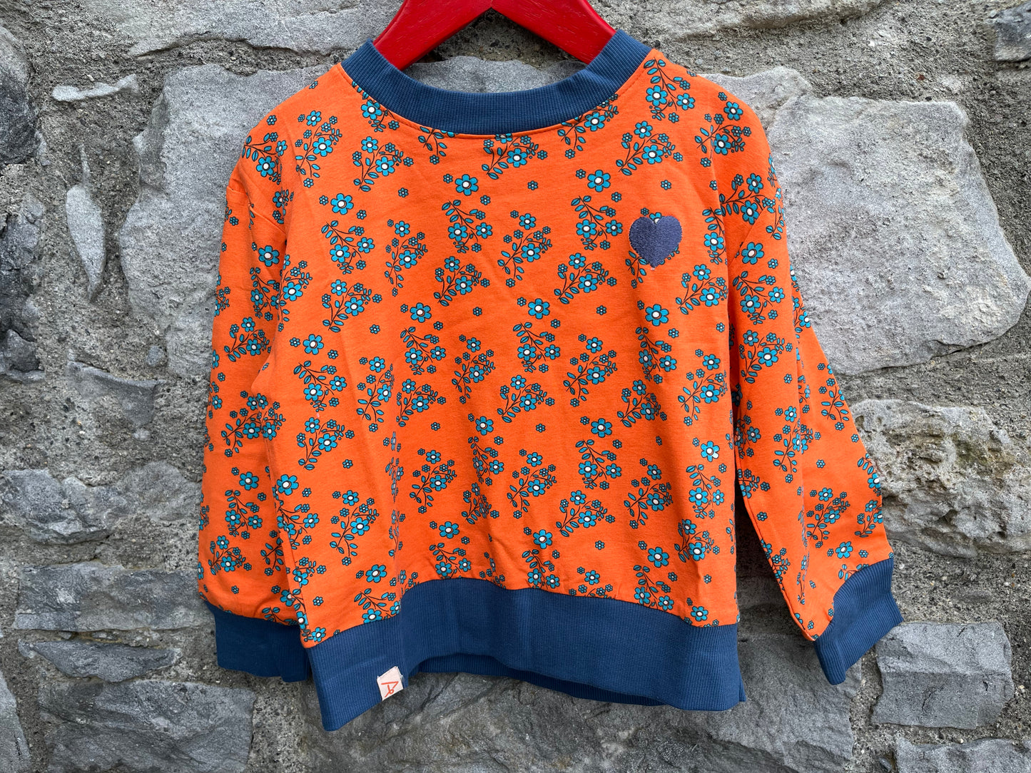 Dragon Fire flower sweatshirt  4y (104cm)