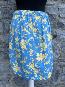 Yellow flowers blue skirt uk 10