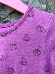 Pink shells dress   4-5y (104-110cm)