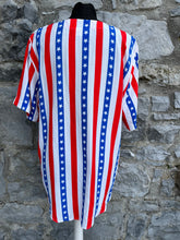 Load image into Gallery viewer, 80s stripes&amp;stars shirt uk 12-14
