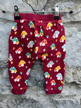 Load image into Gallery viewer, Mushroom maroon pants  6-9m (68-74cm)
