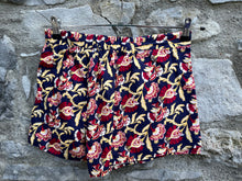 Load image into Gallery viewer, Floral navy shorts uk 10
