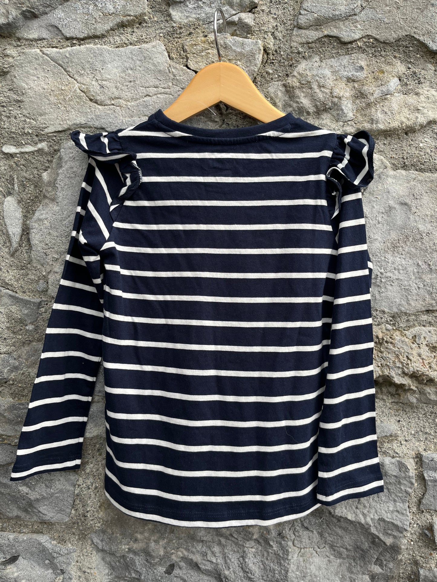 Navy stripy top   5-6y (110-116cm)