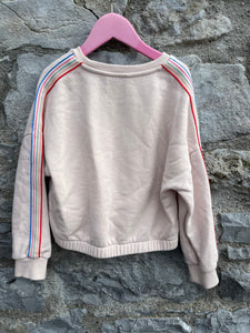 Beige cropped sweatshirt    7-8y (122-128cm)