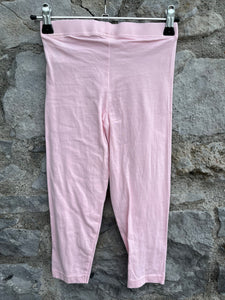Pale pink cropped leggings  7-8y (122-128cm)