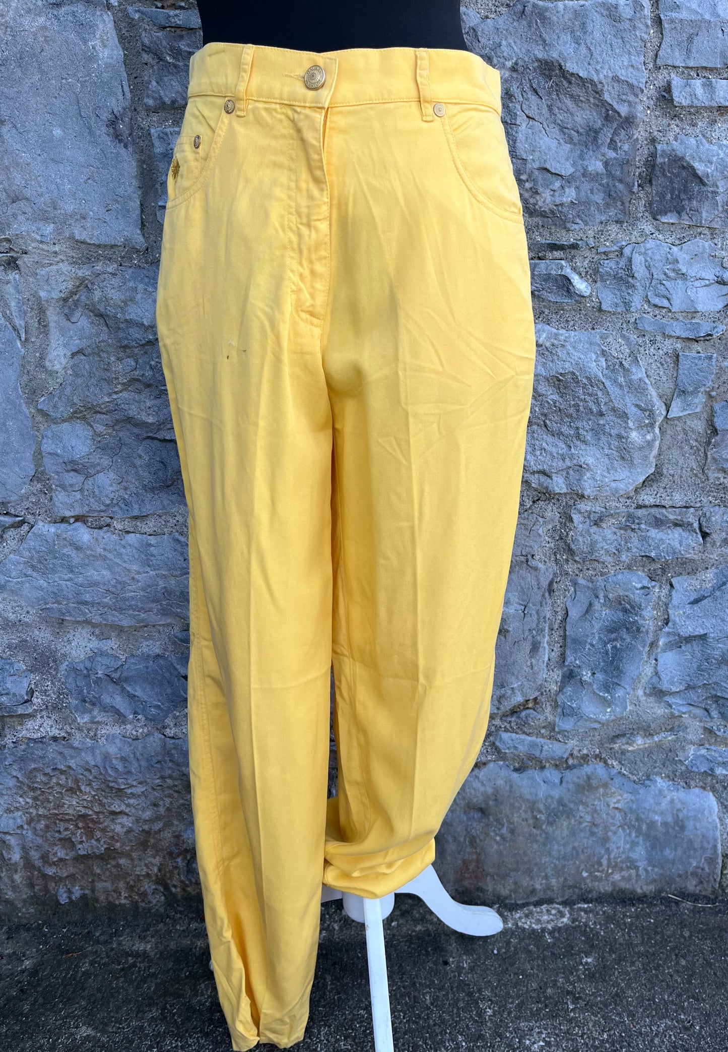 90s yellow pants&top uk 8-10